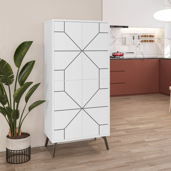 Hanah Home Armario multiusos Dune - Blanco Hanah Home Armario multiusos Dune - Blanco